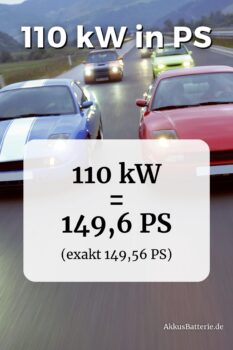 110kw in PS (Auto Beispiel)