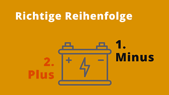 In welcher Reihenfolge Autobatterie abklemmen?