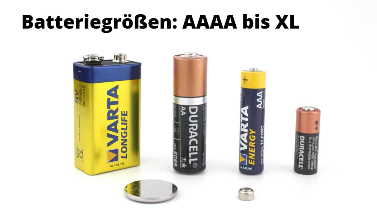 Tabelle Als bersicht Aller Batterientypen Batteriegr en 