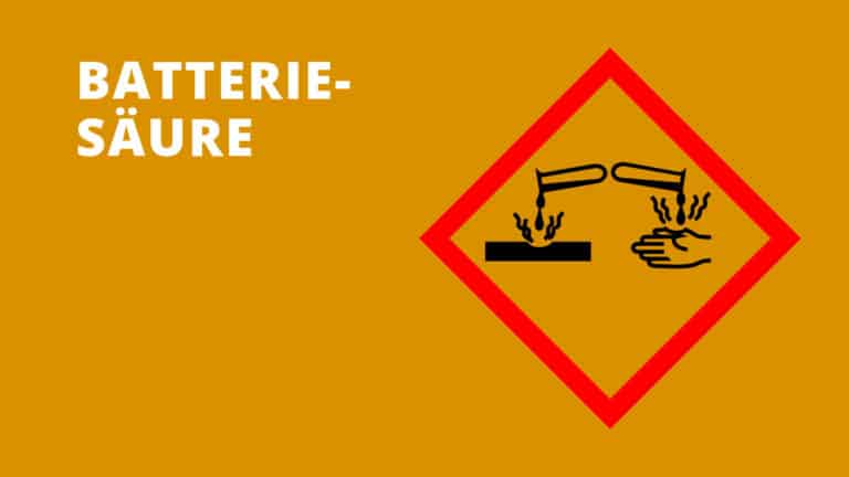 Batteriesäure: Kaufen verboten, nachfüllen erlaubt?