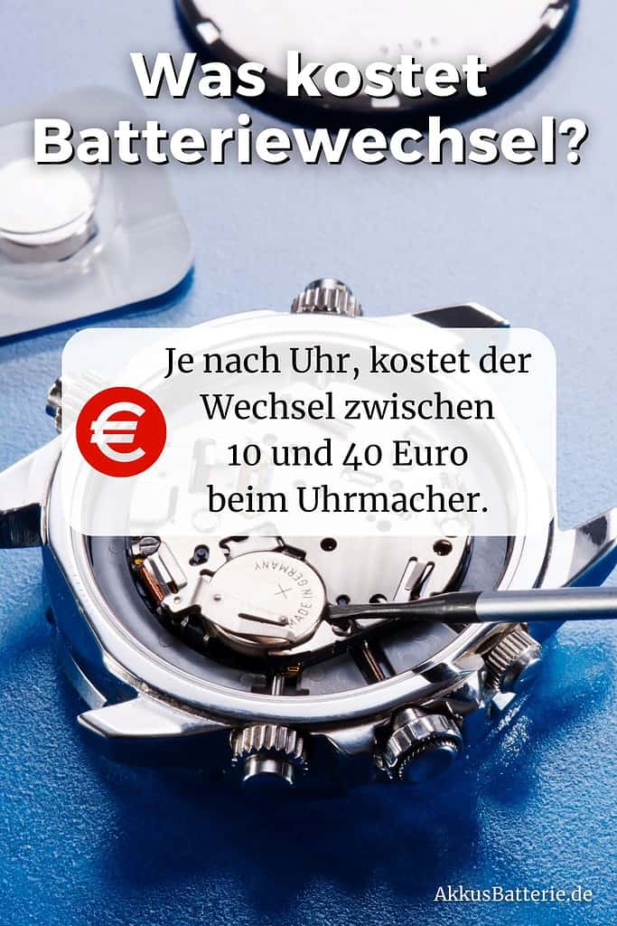 Uhren Batteriewechsel Kosten